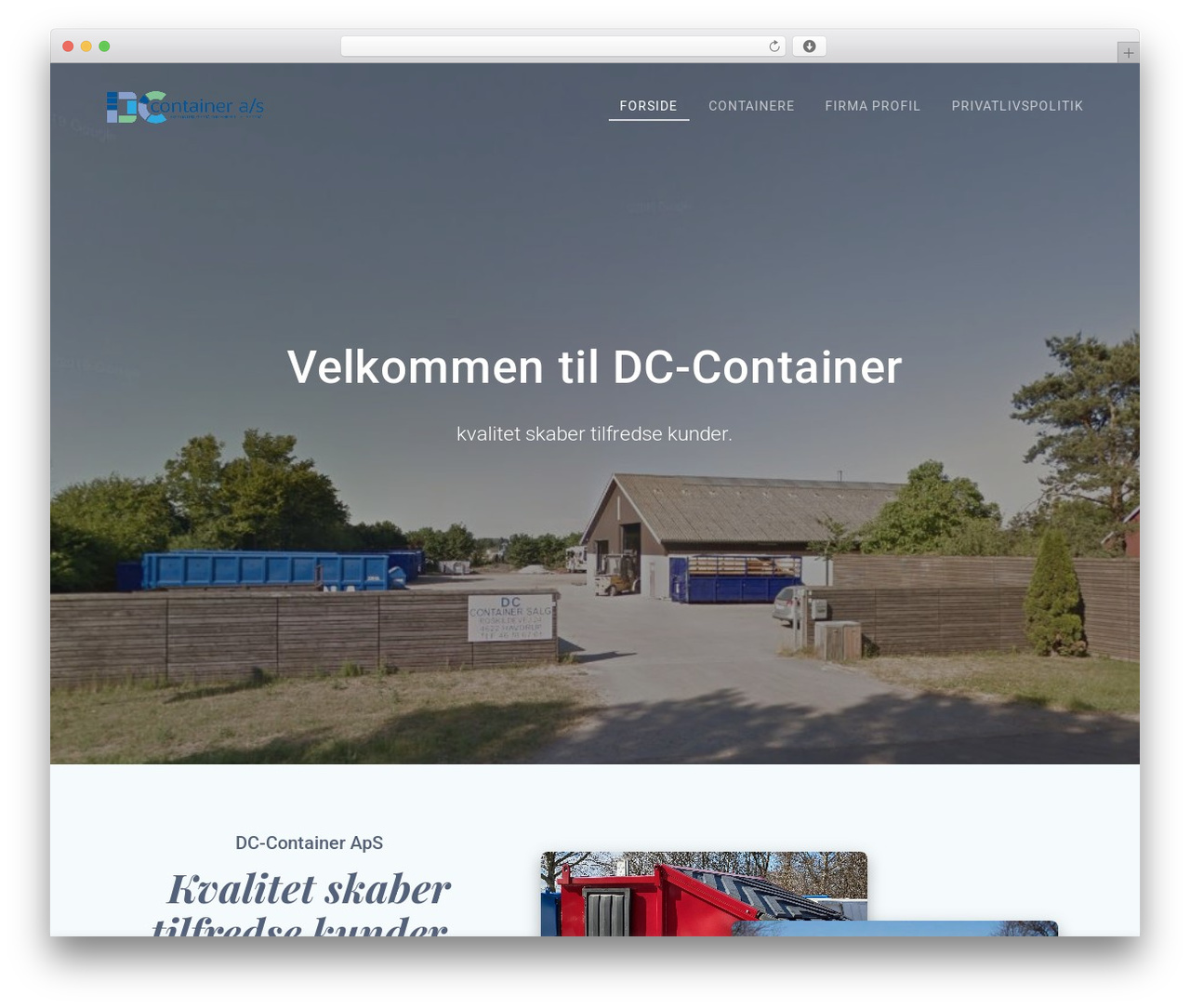 Materialis PRO top WordPress theme - dc-container.dk