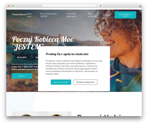pkm WordPress website theme - poczujkobiecamoc.pl