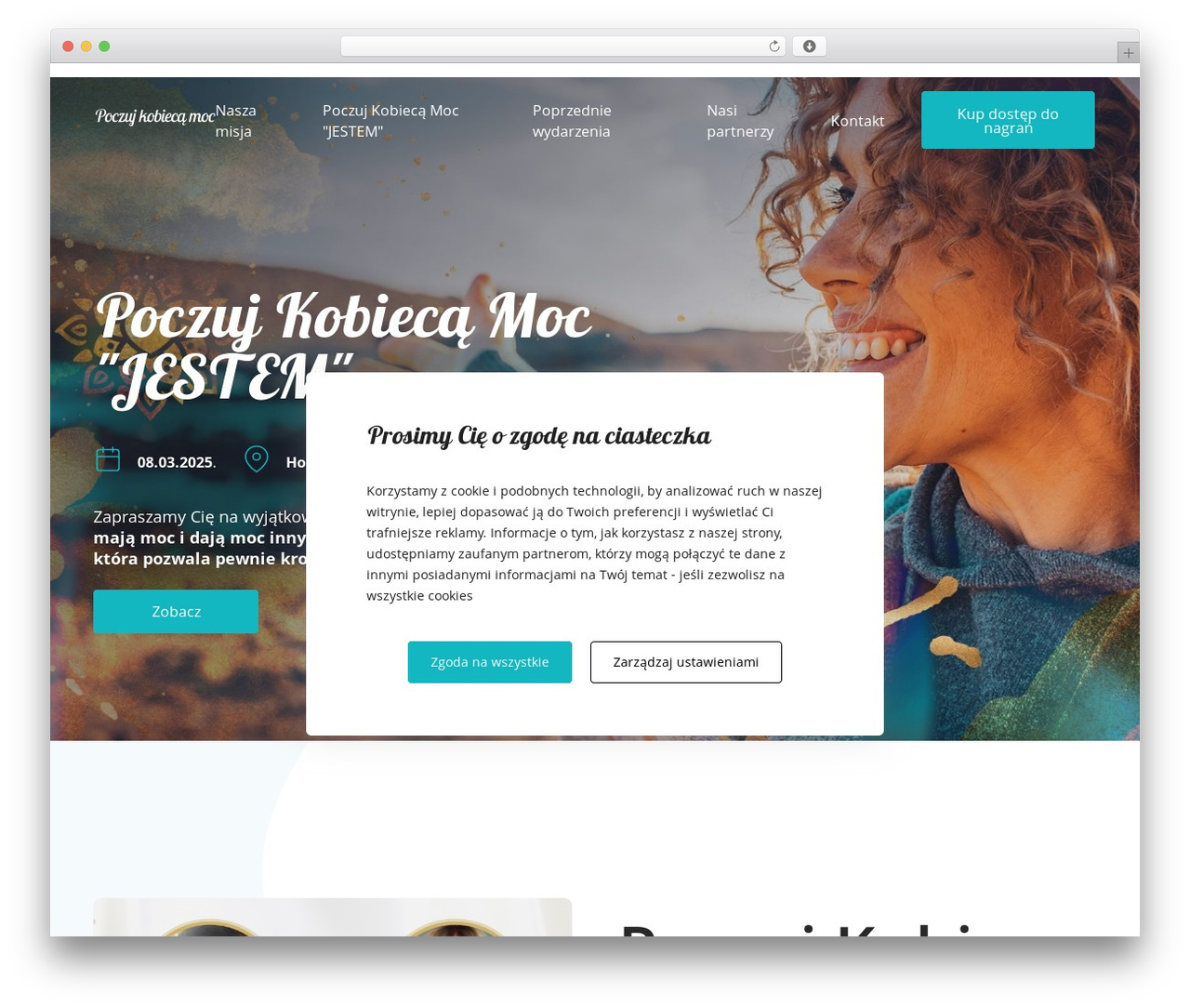 pkm WordPress website theme - poczujkobiecamoc.pl
