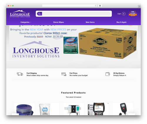 Shop Longhouse WordPress ecommerce theme - lisstore.com