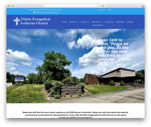 Earthrise divi WordPress plugin - trinitylutheranwarren.org