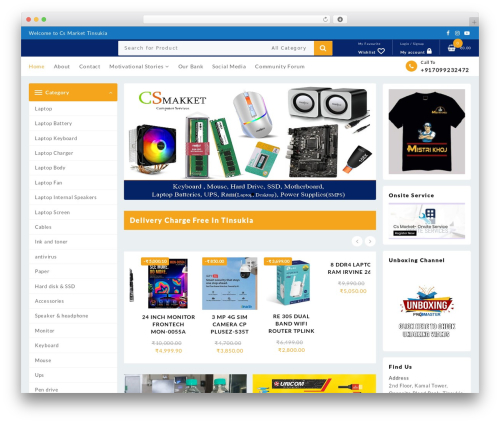 Top Store WordPress ecommerce theme - csmarket.in