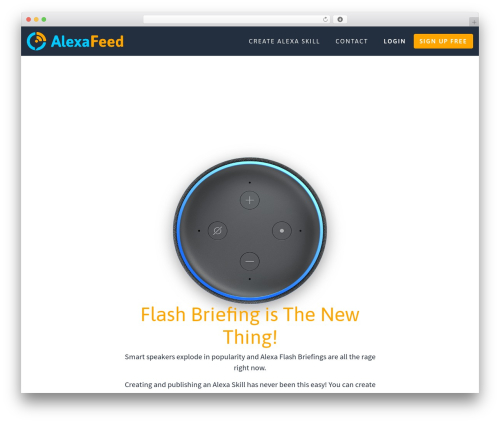 WordPress theme AlexaFeed - alexafeed.com