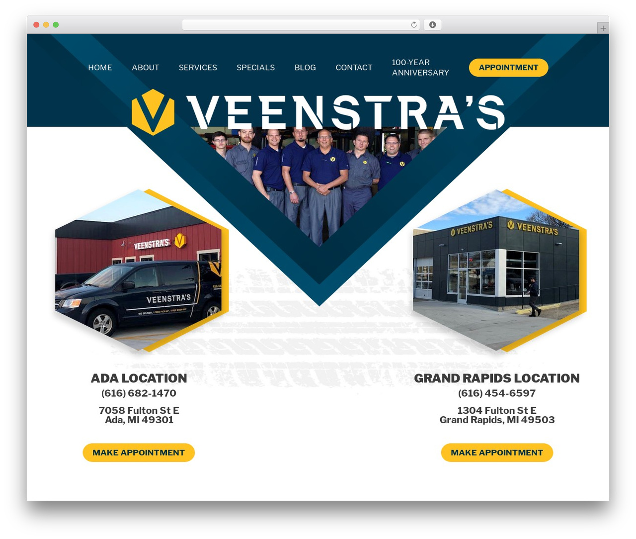 WordPress theme Blankspace - veenstrasgarage.com