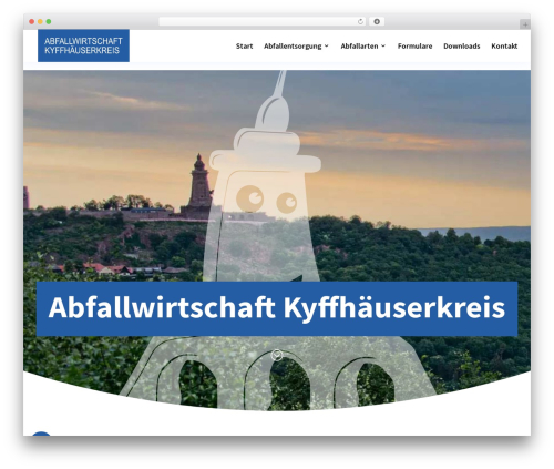 WordPress theme BLICKfang webdesign - abfall-kyffhaeuser.de