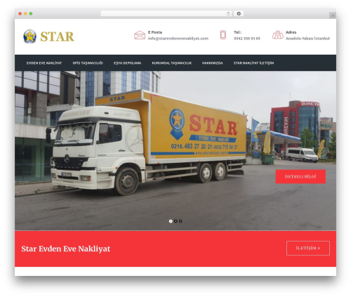 WordPress theme Logistic Pro - starevdenevenakliyat.com
