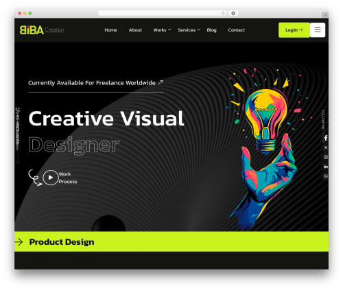 WordPress theme Matias - bibacreation.com