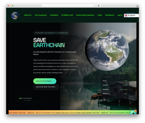 Crypto converter widget WordPress plugin - saveearthchain.com