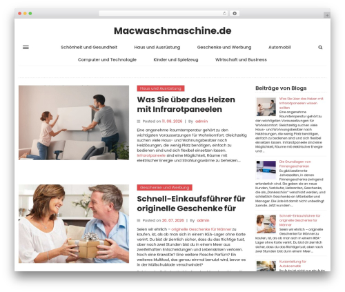 WP Mint Magazine WordPress theme - macwaschmaschine.de