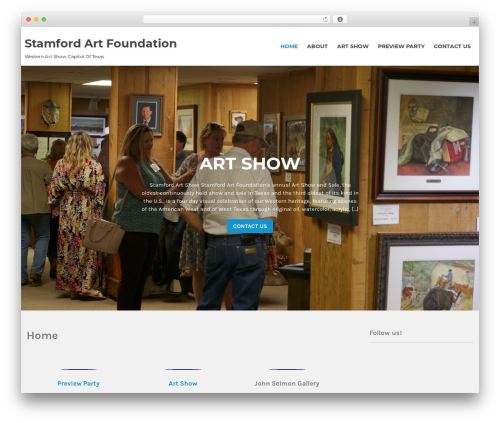 WP theme Standard Lite - stamfordartfoundation.org
