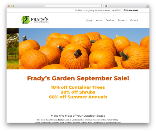 Colonel WordPress theme - fradysgarden.com