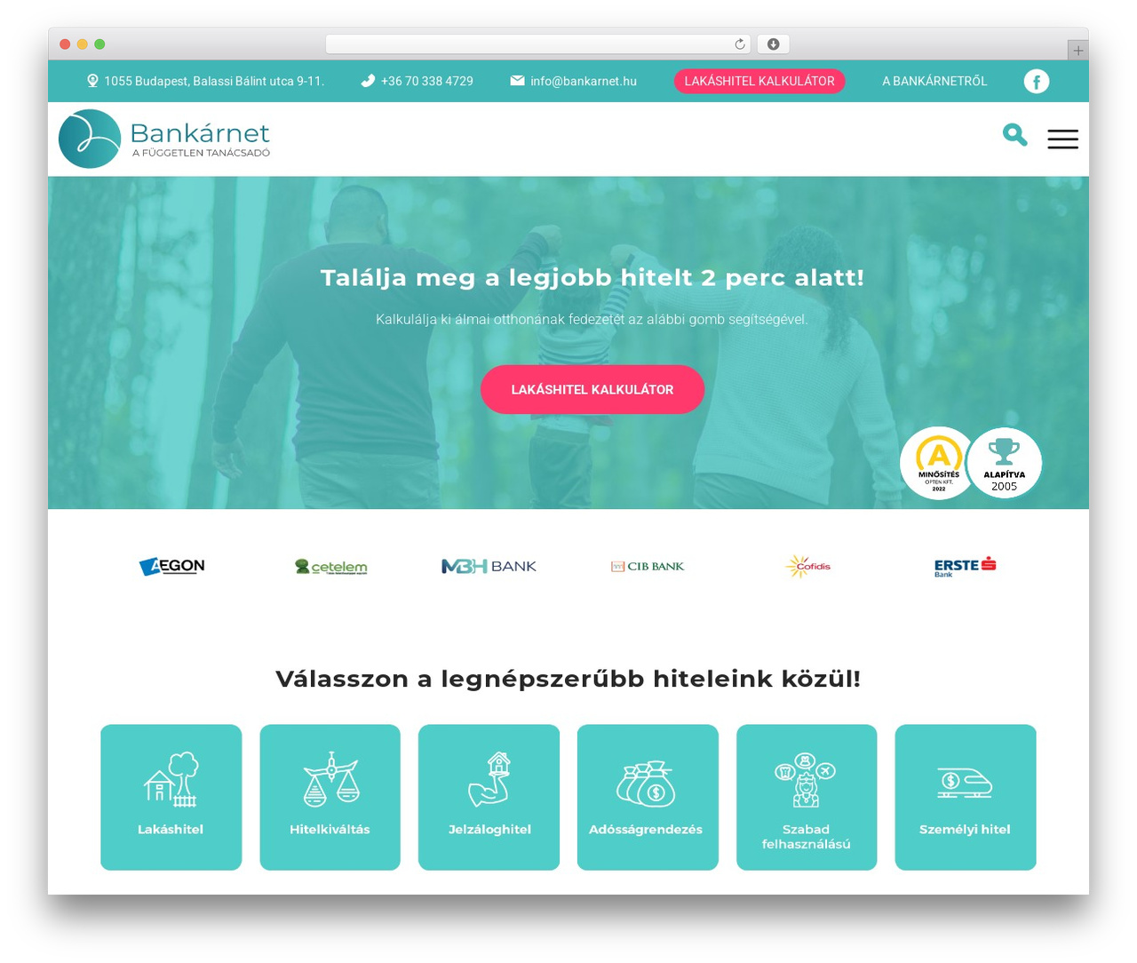 Doppio WordPress theme - hiteltanacs.hu