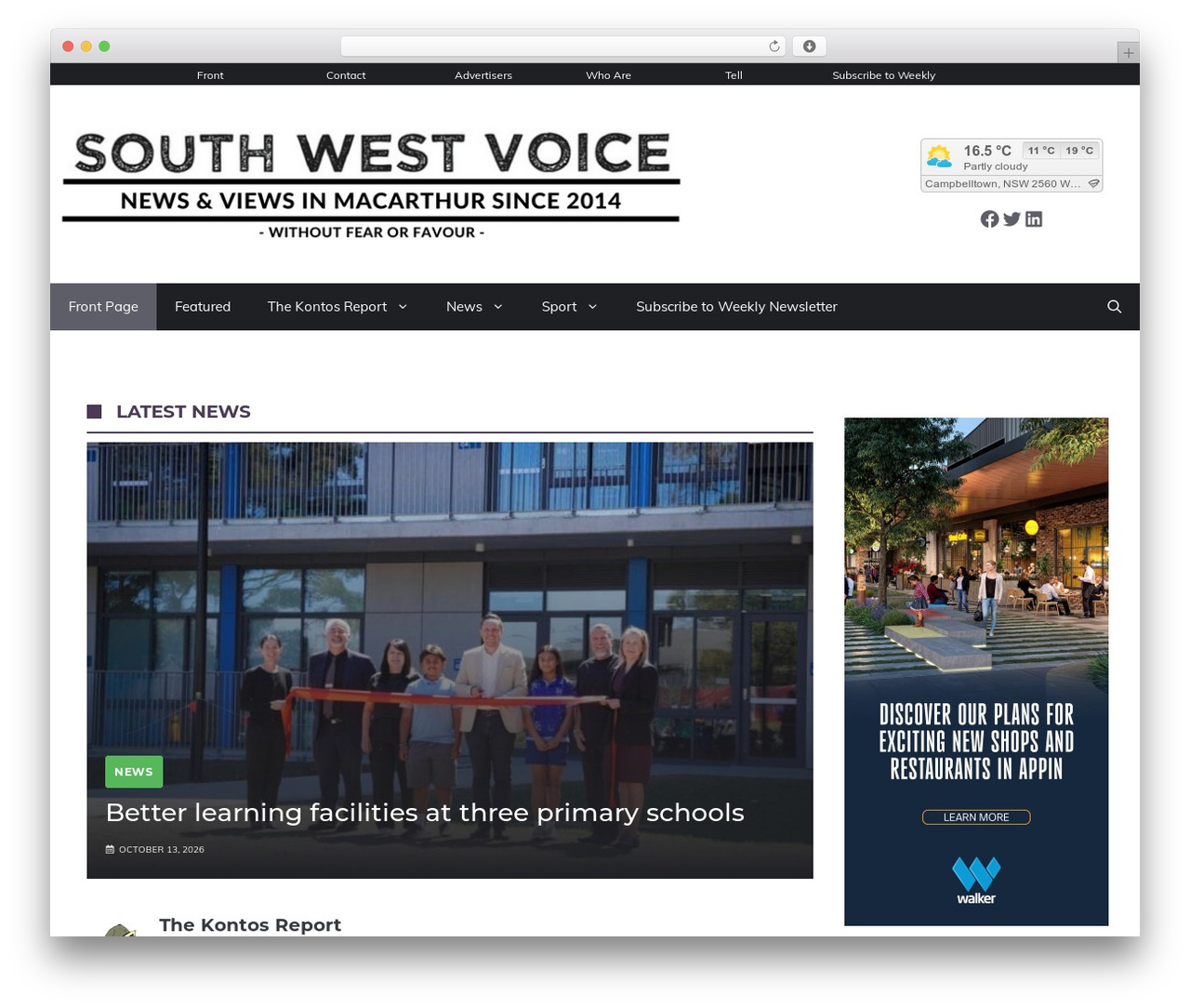 GeneratePress WordPress theme free - southwestvoice.com.au