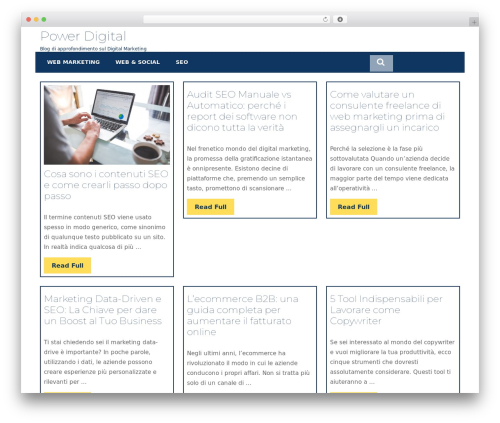 Multipurpose Startup WordPress theme - powerdigital.it