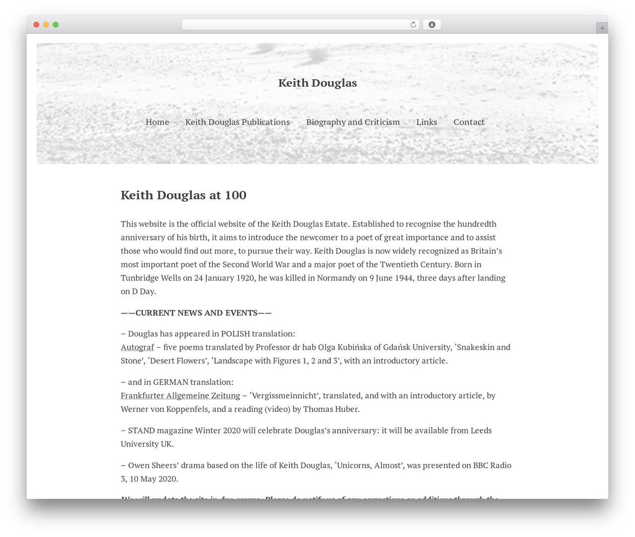 Preface WordPress theme - keithdouglaspoet.com Preface WordPress theme - keithdouglaspoet.com