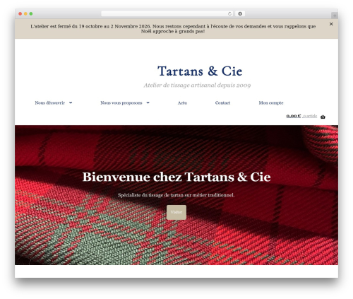 Storefront blog customiser WordPress plugin - tartan-et-cie.com