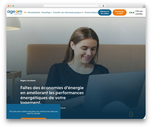 WordPress theme Agence Wcom - ageom.com
