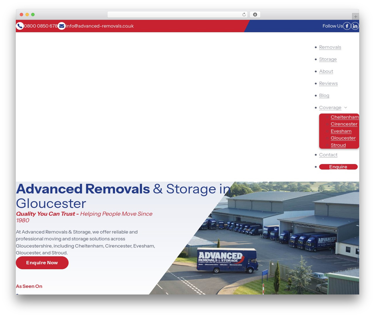 WordPress theme Bricks - advanced-removals.co.uk
