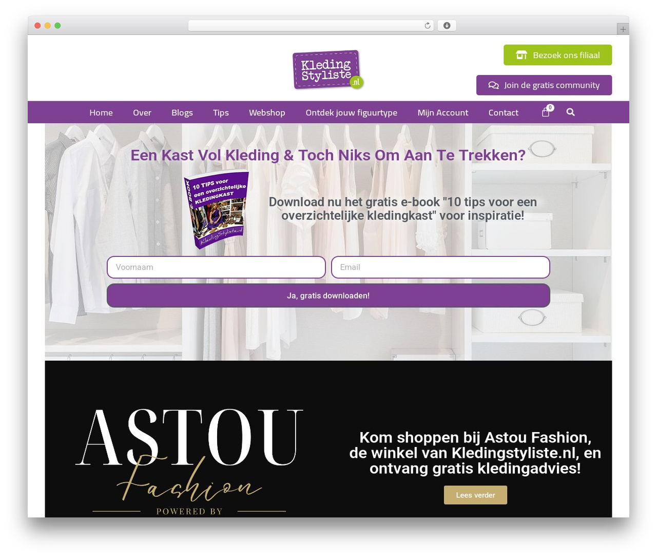 WordPress theme Kledingstyliste.nl - kledingstyliste.nl