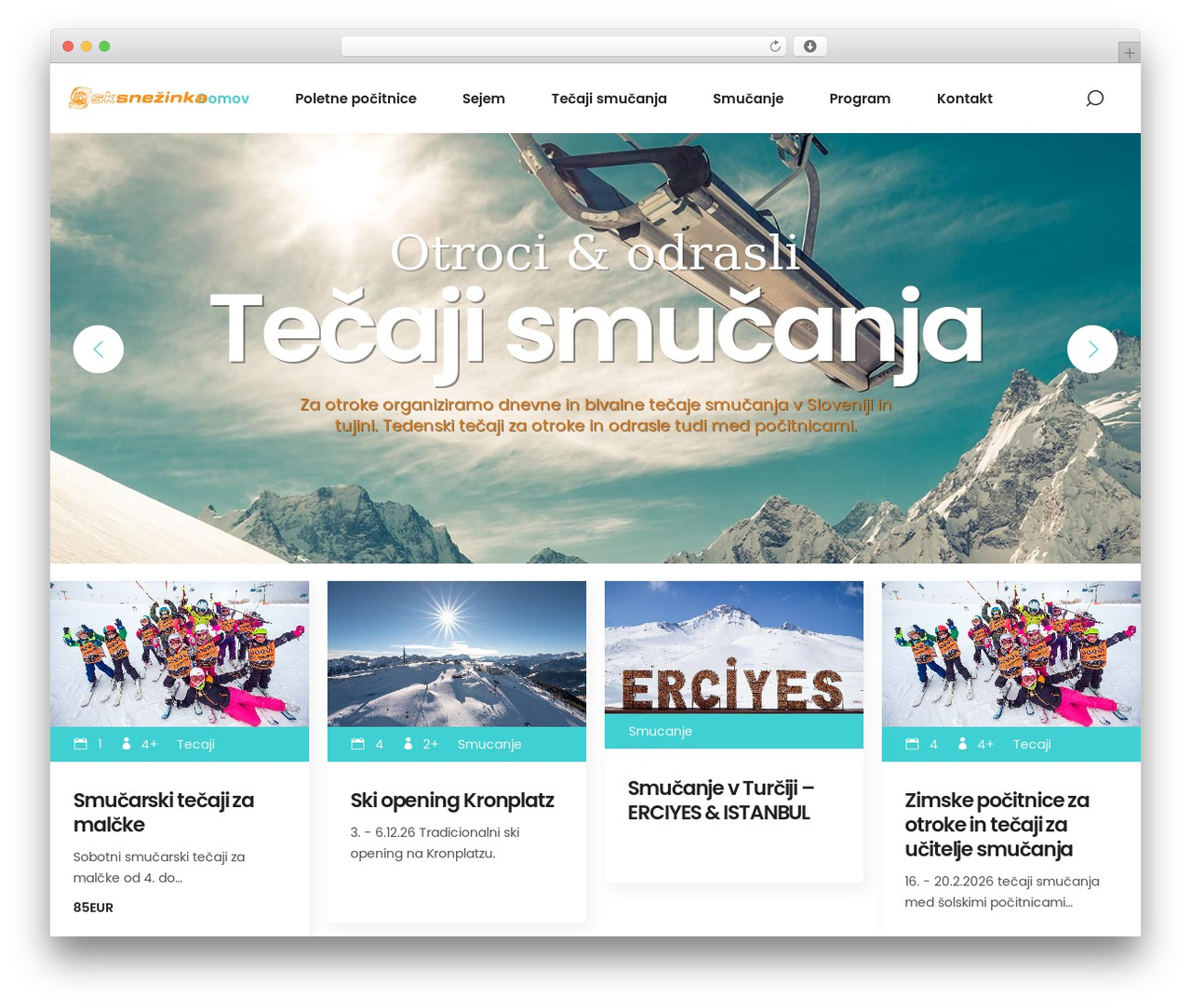 WordPress theme SetSail - snezinka.com