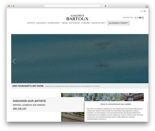 WP theme Bartoux - galeries-bartoux.com