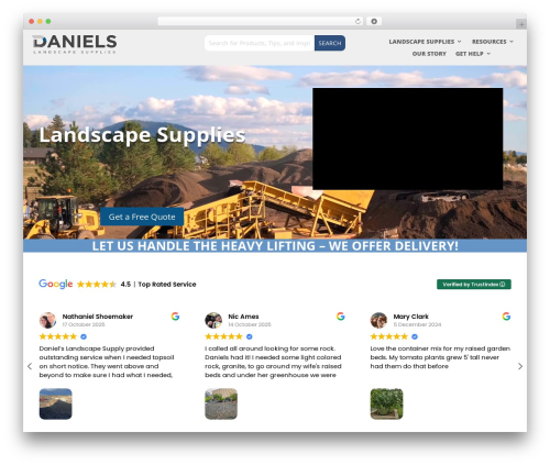 Divi pro gallery WordPress plugin - danielslandscapesupplies.com
