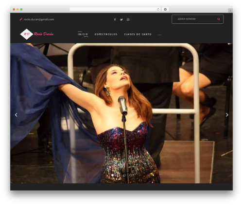 Flicker WordPress theme - rocioduran.com