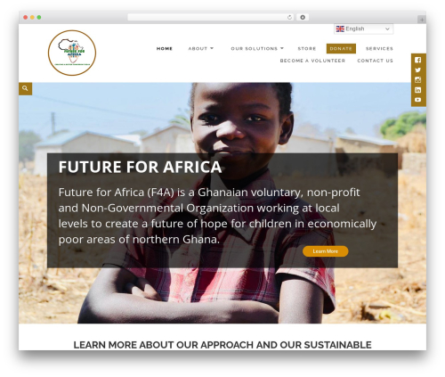 Maisha WordPress theme - future4afrika.org