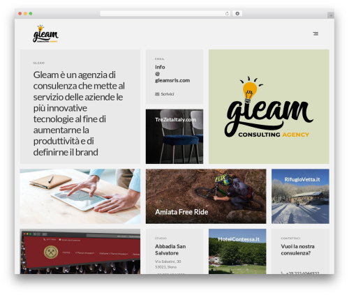 Pasadena WordPress theme - gleamsrls.com