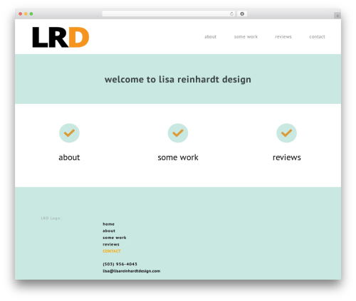 Theme WordPress orta - lisareinhardtdesign.com