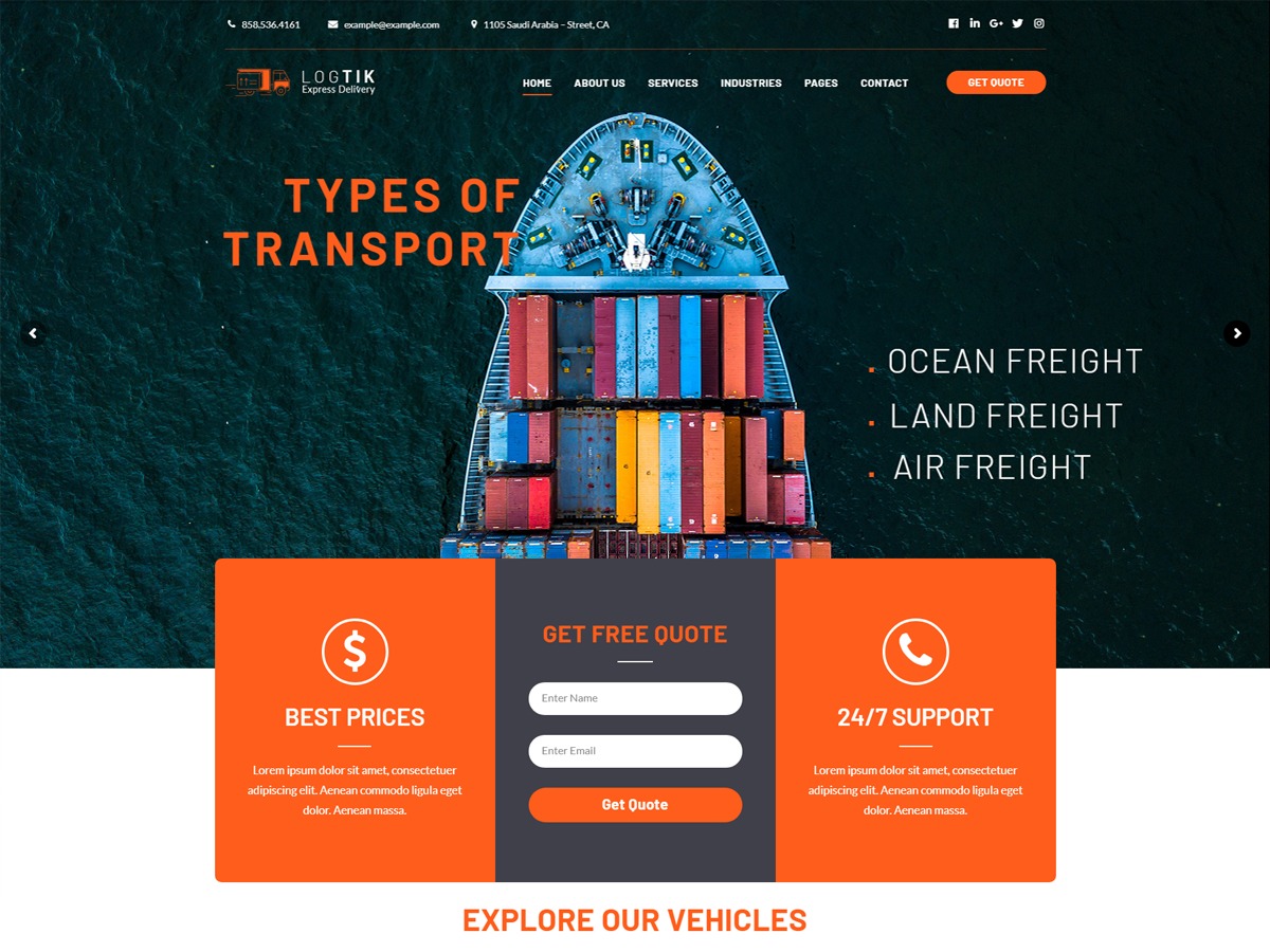 Theme WordPress Logtik Theme WordPress Logtik