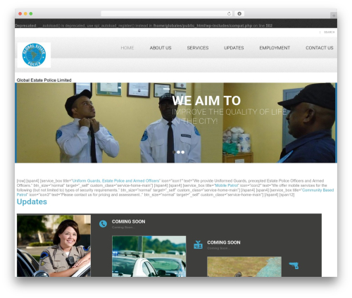 WordPress theme cherry - globalestatepolice.com