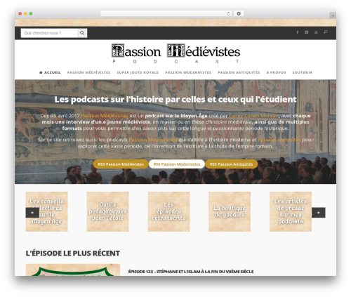WordPress theme Sprout - passionmedievistes.fr