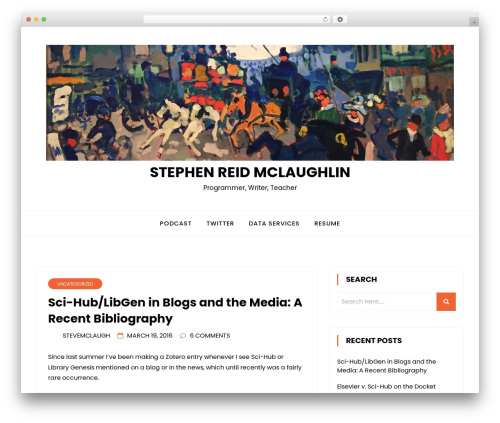 WP theme minimalblog - stephenmclaughlin.net