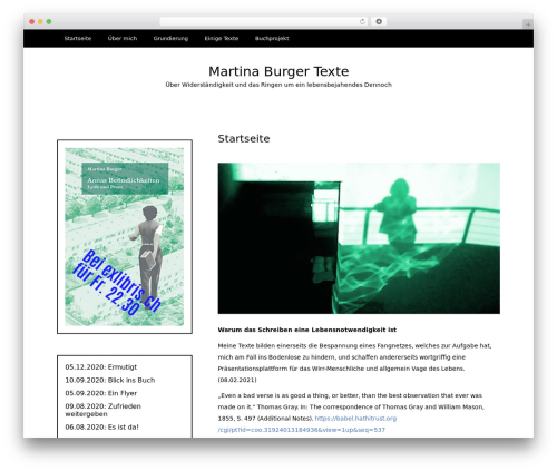 Writee WordPress theme - martina-burger-texte.ch