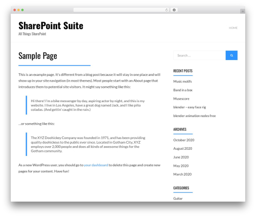 Alkane WordPress theme - sharepointsuite.com