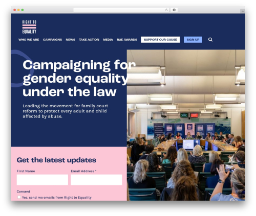 CHD WordPress theme - righttoequality.org