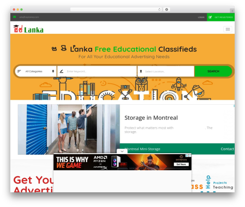 Classiera theme WordPress - www.siplanka.com