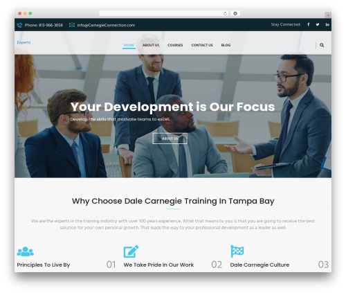 Experts WordPress theme design - ministrymachines.com
