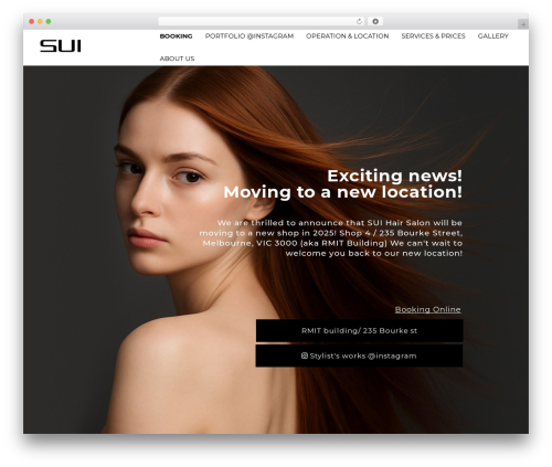 Kitring theme WordPress - suisalon.com.au