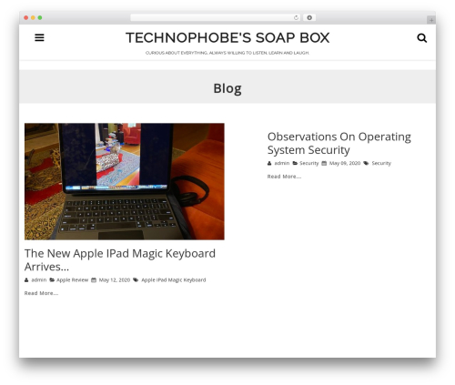 Medium free WP theme - technophobe01.com
