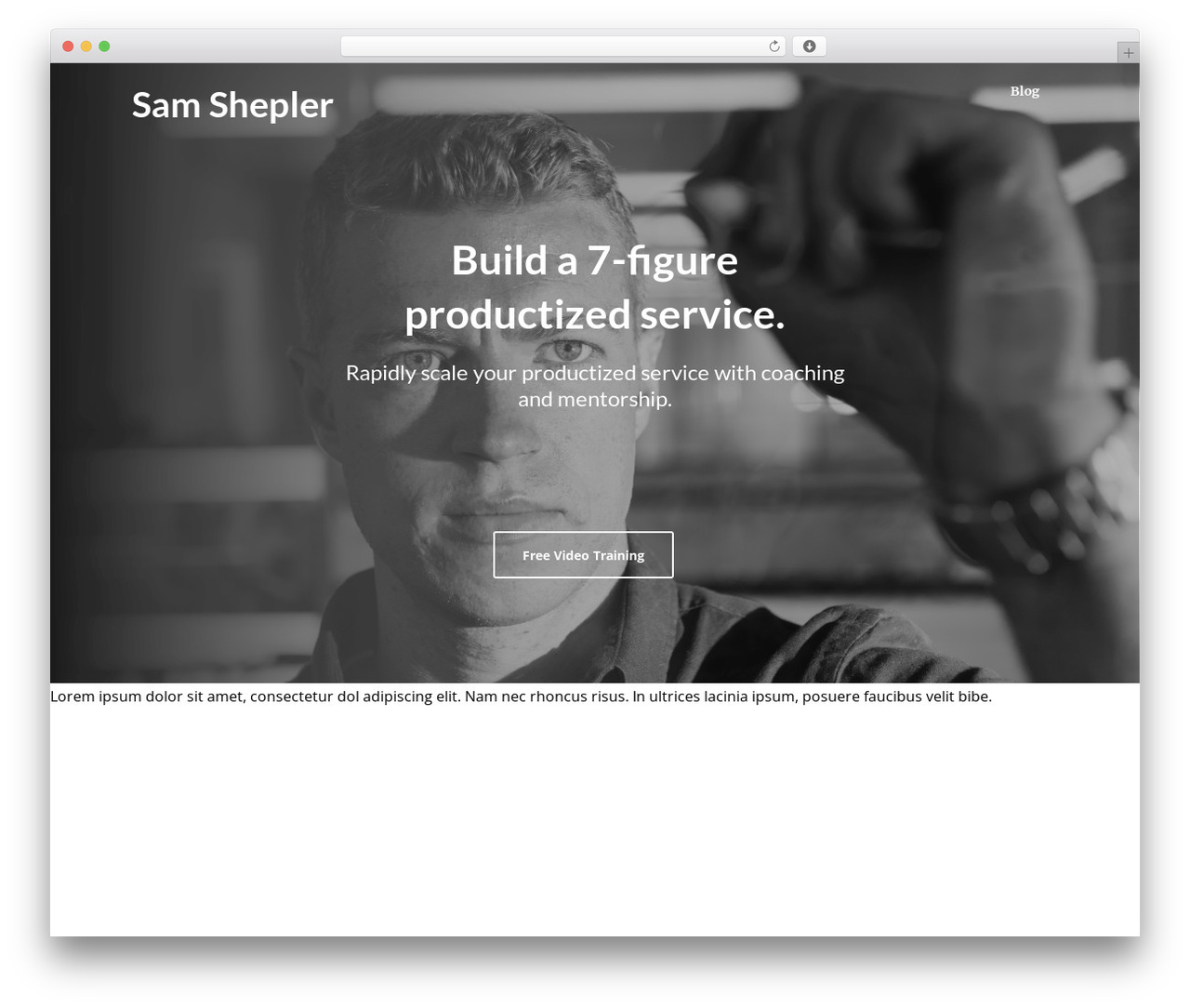 Optimizer PRO top WordPress theme - samshepler.com