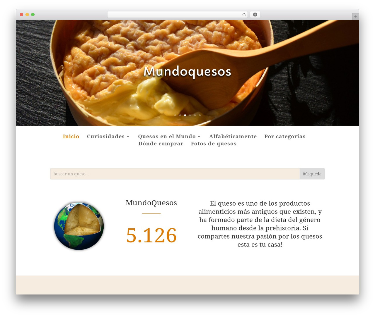 Theme WordPress Divi - mundoquesos.com