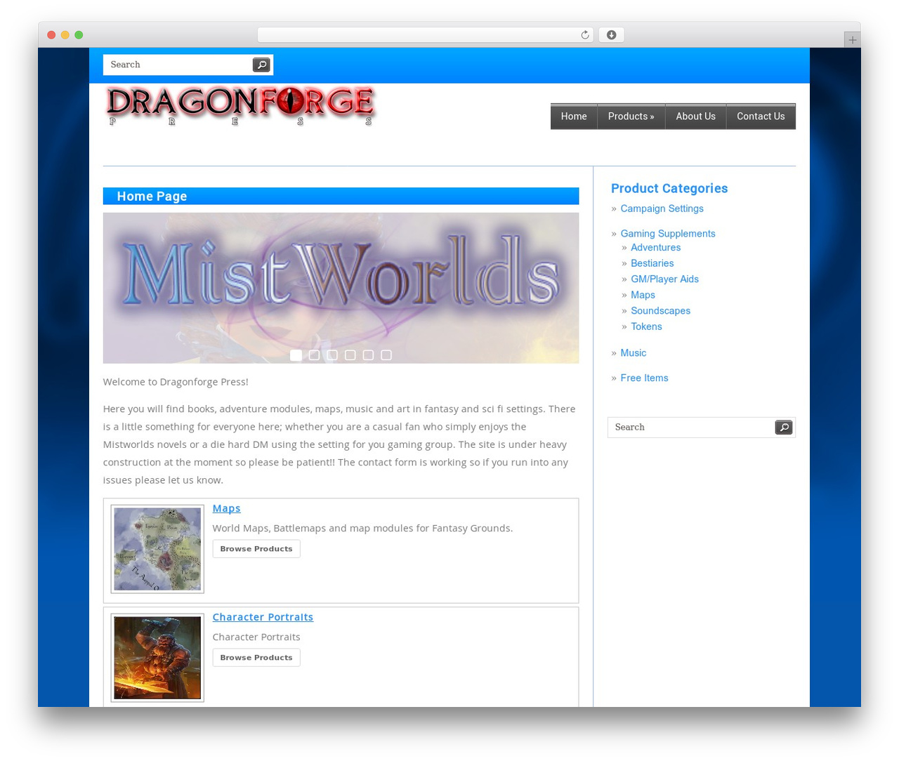 Theme WordPress Progress - dragonforgepress.com