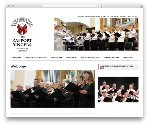 Verb Pro WordPress theme - rapportsingers.ca