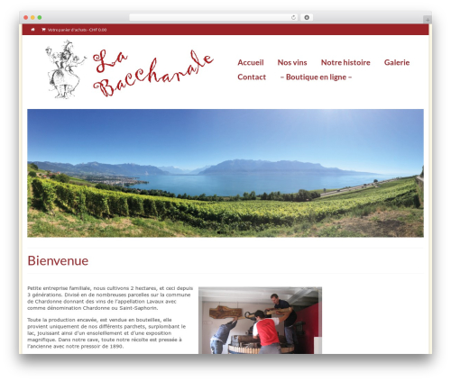 Virtue WordPress theme - labacchanale.ch