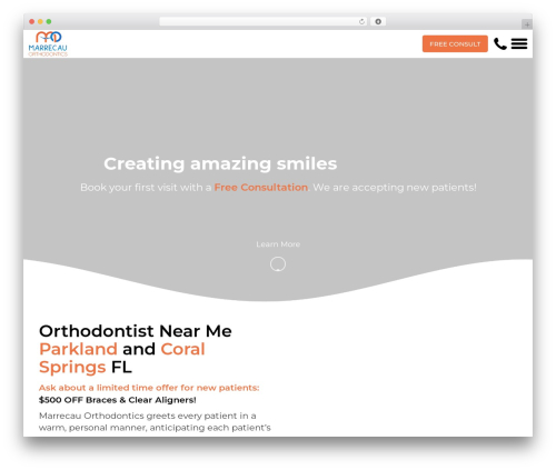 WordPress theme Duptronics - parklandortho.com