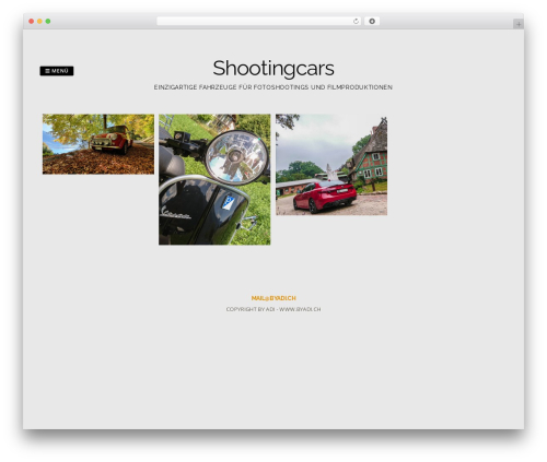 WordPress theme Gridsby - shootingcars.ch