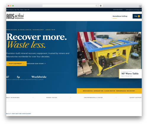 Action Mining WordPress theme design - actionmining.com
