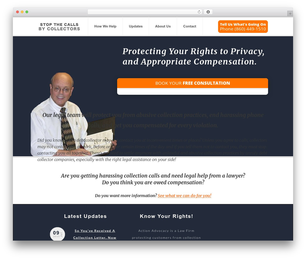 Basic WordPress theme - stopcallsbycollectors.com